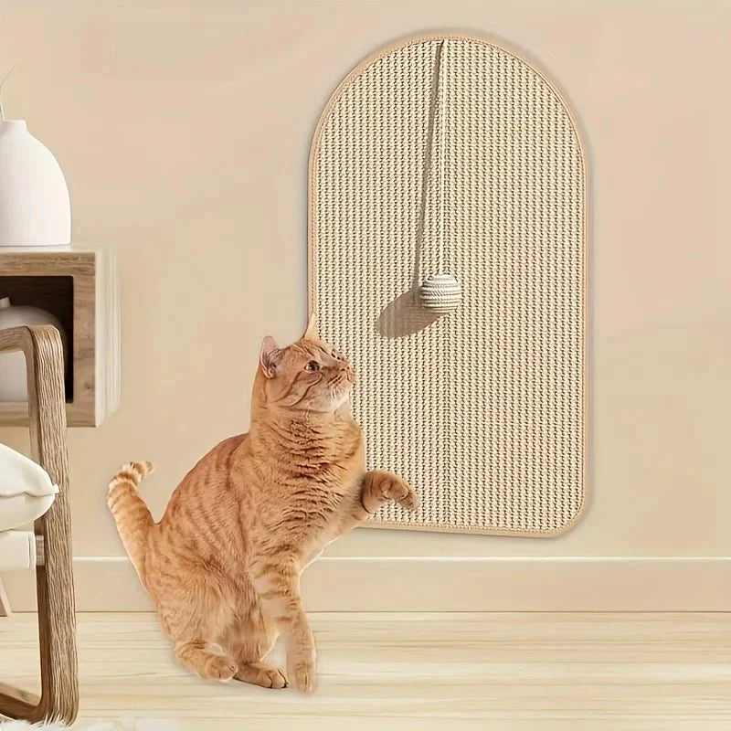Sisal Cat Scratcher with Interactive Toy — Protects Furniture, Satisfies Instincts