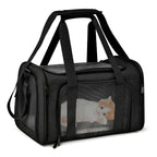 Small Pet Travel Carrier — Breathable Comfort for Cats and Small Dogs