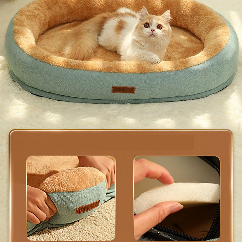 Ultra Comfortable Cat Bed – 100% Cotton, Washable & Cozy for Cats