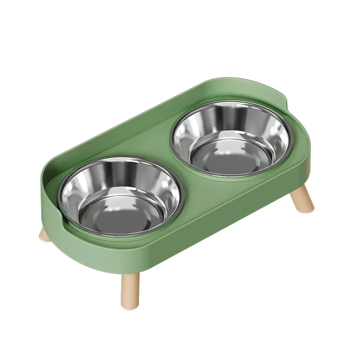 Elevated Double Pet Bowl Set – Raised Food & Water Station