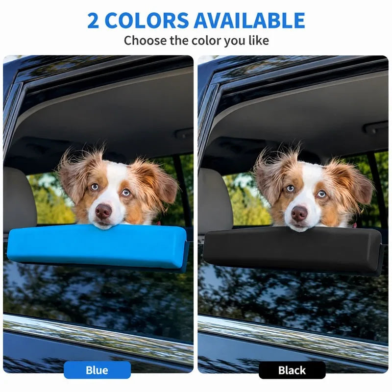 Comparativo das cores azul e preta do apoio de janela