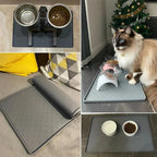 Pet placemat gato cão beber alimentação placemat alimentador esteiras gato alimentação esteira cão comida tigela esteira de silicone à prova dwaterproof água pet tigela almofada