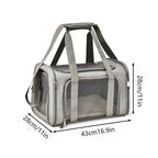 1 peça gato, portador de cachorro para gatos pequenos e médios filhotes de até 15 libras, portador de cachorro de viagem dobrável