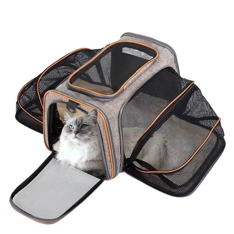 Expandable Foldable Pet Carrier — Extra Space & Breathable Comfort