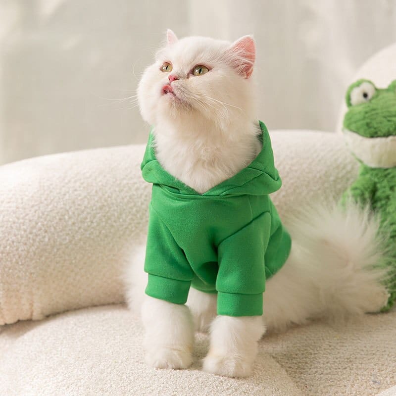 Frog Pet Hoodie – Cozy Outfit for Dogs & Cats
