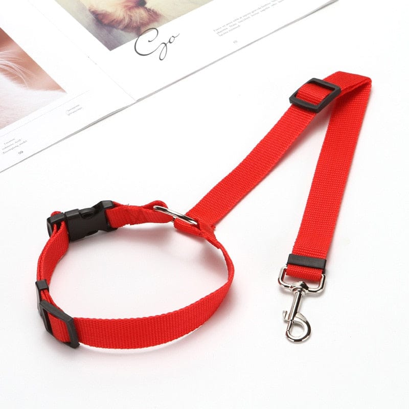 Adjustable Pet Car Safety Belt — Secure Seat Belt Restraint for Dogs & Cats