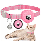 Adjustable Cat Collar with GPS Holder — Lightweight Safety Collar for Cats