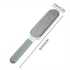 Double-Sided Pet Hair Remover Brush — Reusable, No Refills, Works on Any Fabric