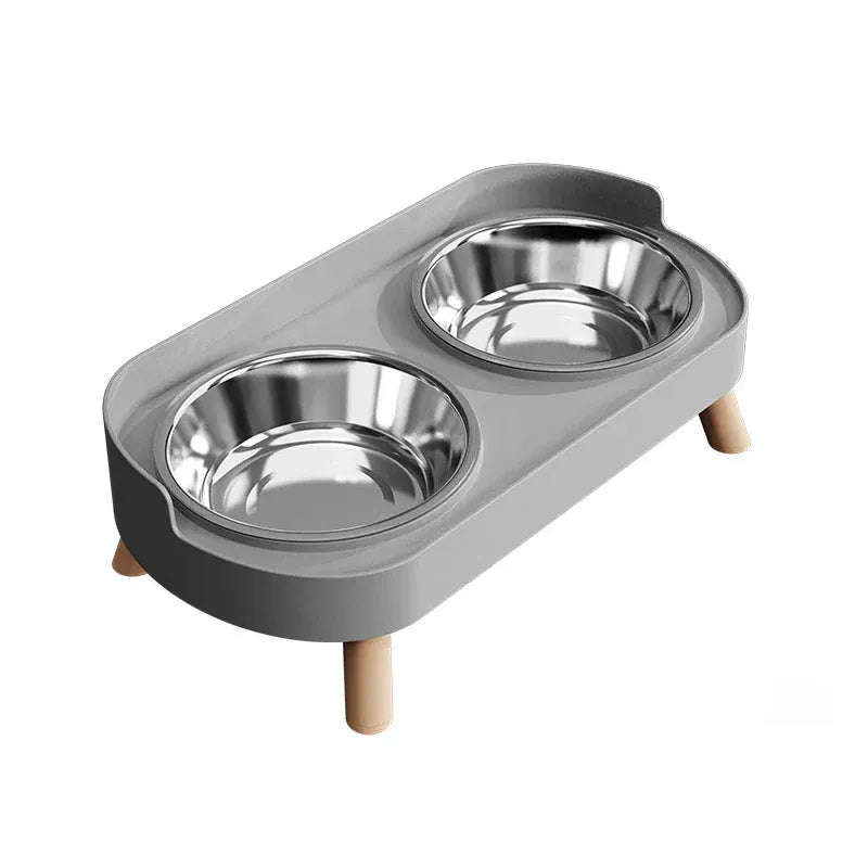 Elevated Double Pet Bowl Set – Raised Food & Water Station