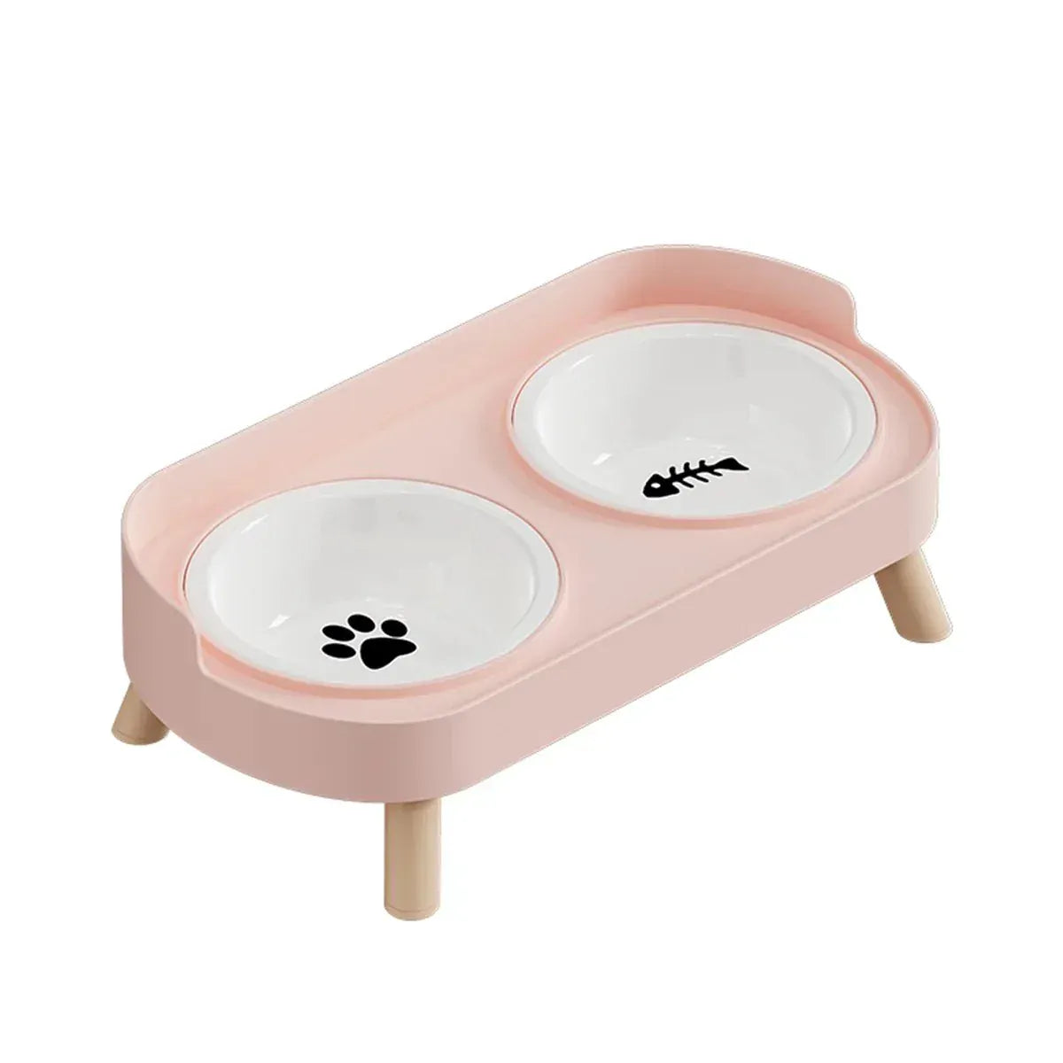 Elevated Double Pet Bowl Set – Raised Food & Water Station