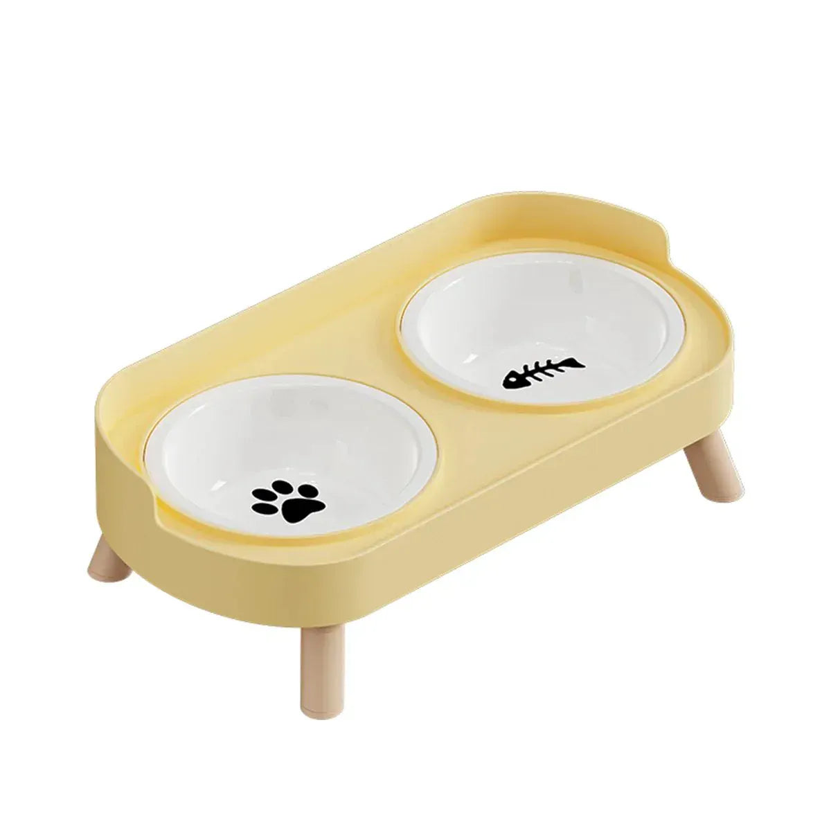 Elevated Double Pet Bowl Set – Raised Food & Water Station