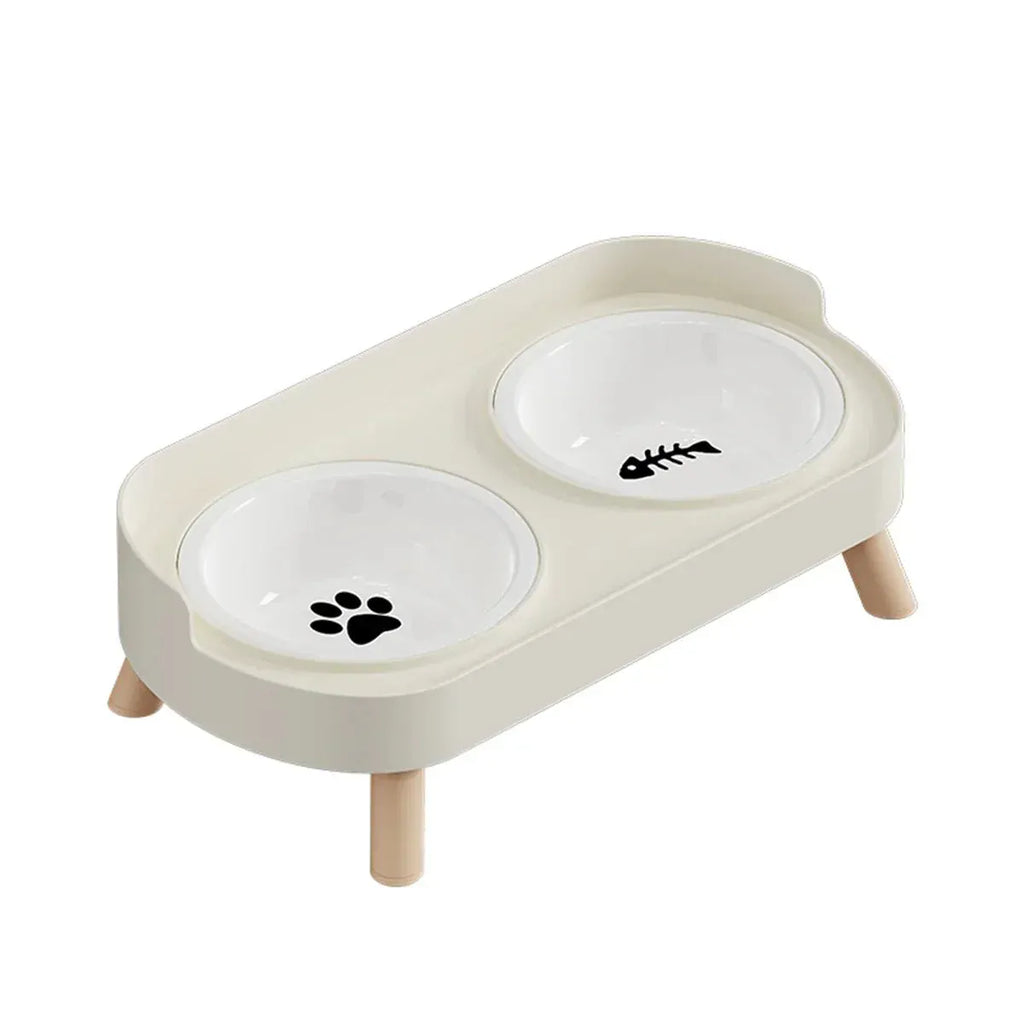 Elevated Double Pet Bowl Set – Raised Food & Water Station