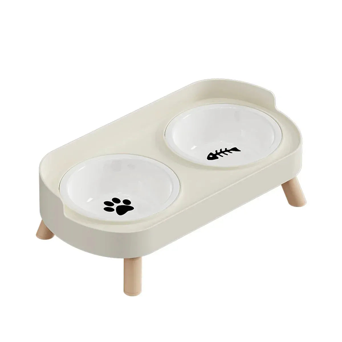Elevated Double Pet Bowl Set – Raised Food & Water Station