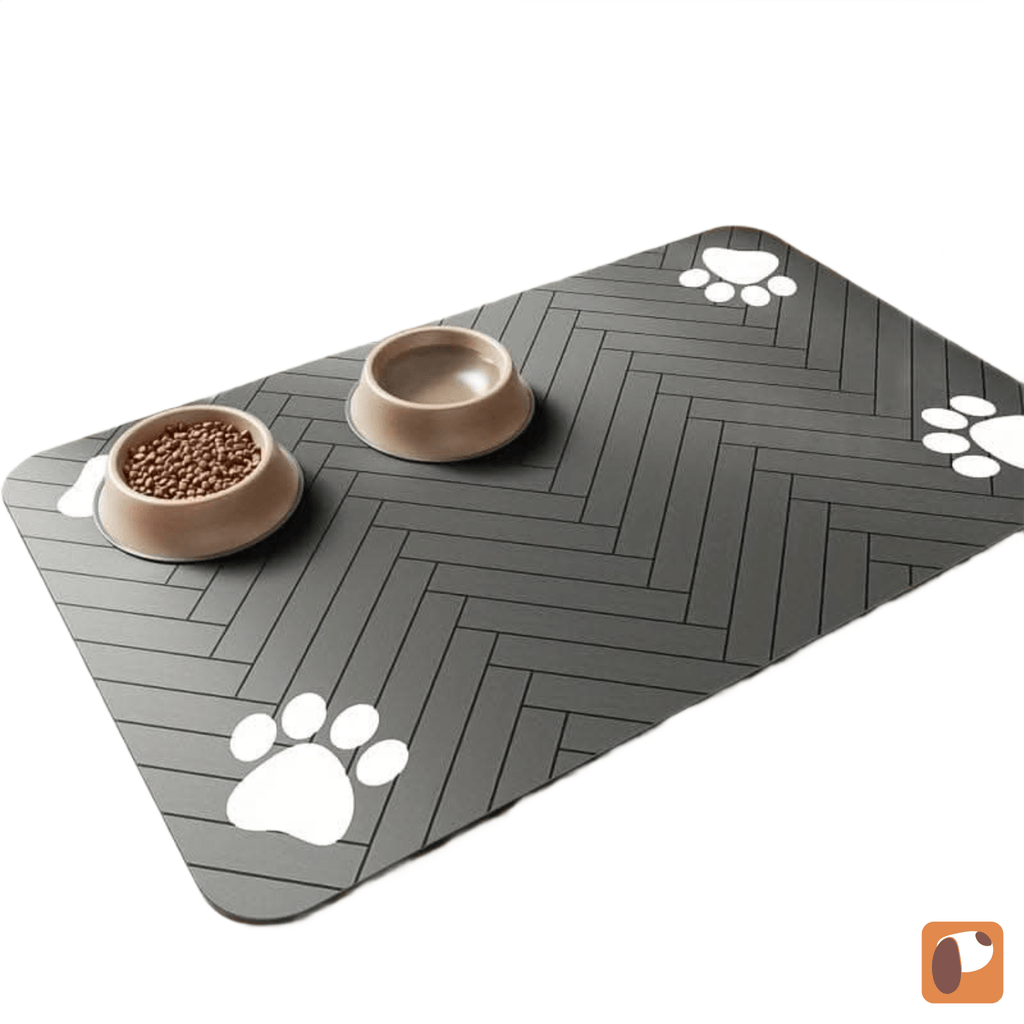 Non-Slip Pet Bowl Mat — Waterproof Floor Protector for Feeding Areas