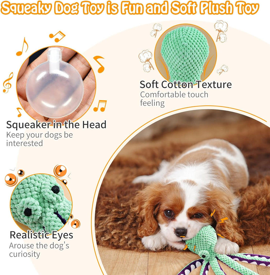 Squeaky Plush Dog Toy — Soft Plush Comfort with Built-In Squeaker