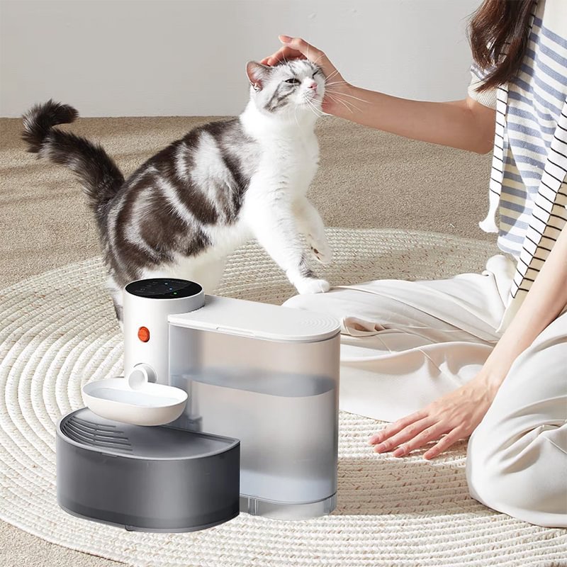 Smart Pet Water Fountain – 3L Dual-Tank, Cordless & Easy Clean