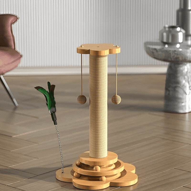 Arranhador Interativo para Gatos - Diversão e Alívio do Estresse Arranhador Para Gatos 4 em 1 - Torre em Sisal SabinoVision 