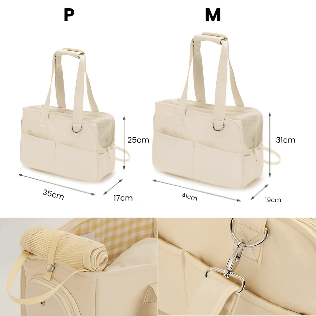 Portable soft pet carrier for errands vet visits and short trips