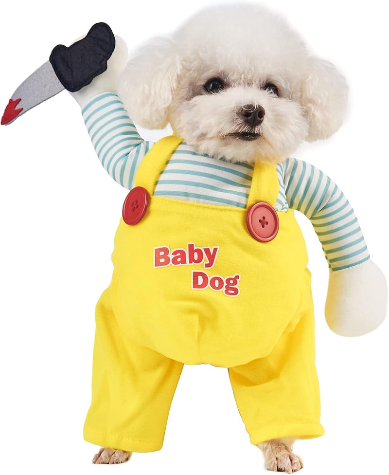 Chucky Pet Costume – Scary & Hilarious Halloween Outfit for Dogs & Cats
