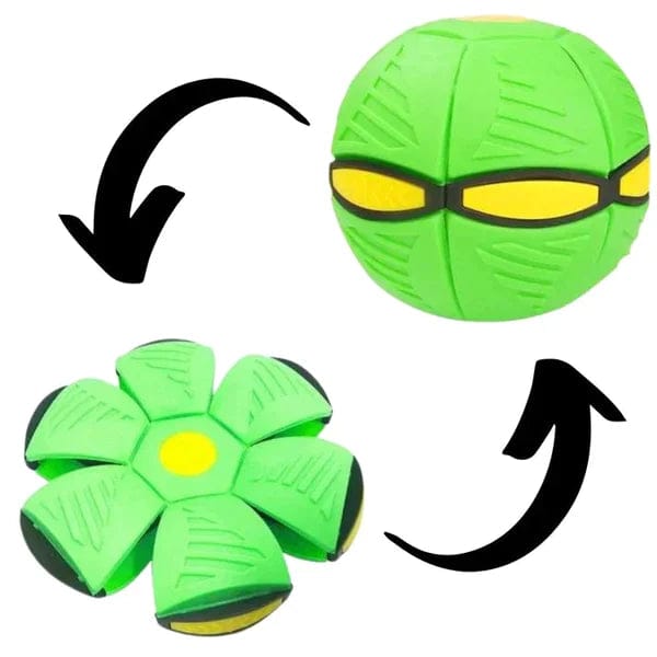 Interactive Doggy Disc Ball — Dual Play Fetch & Roll for Dogs