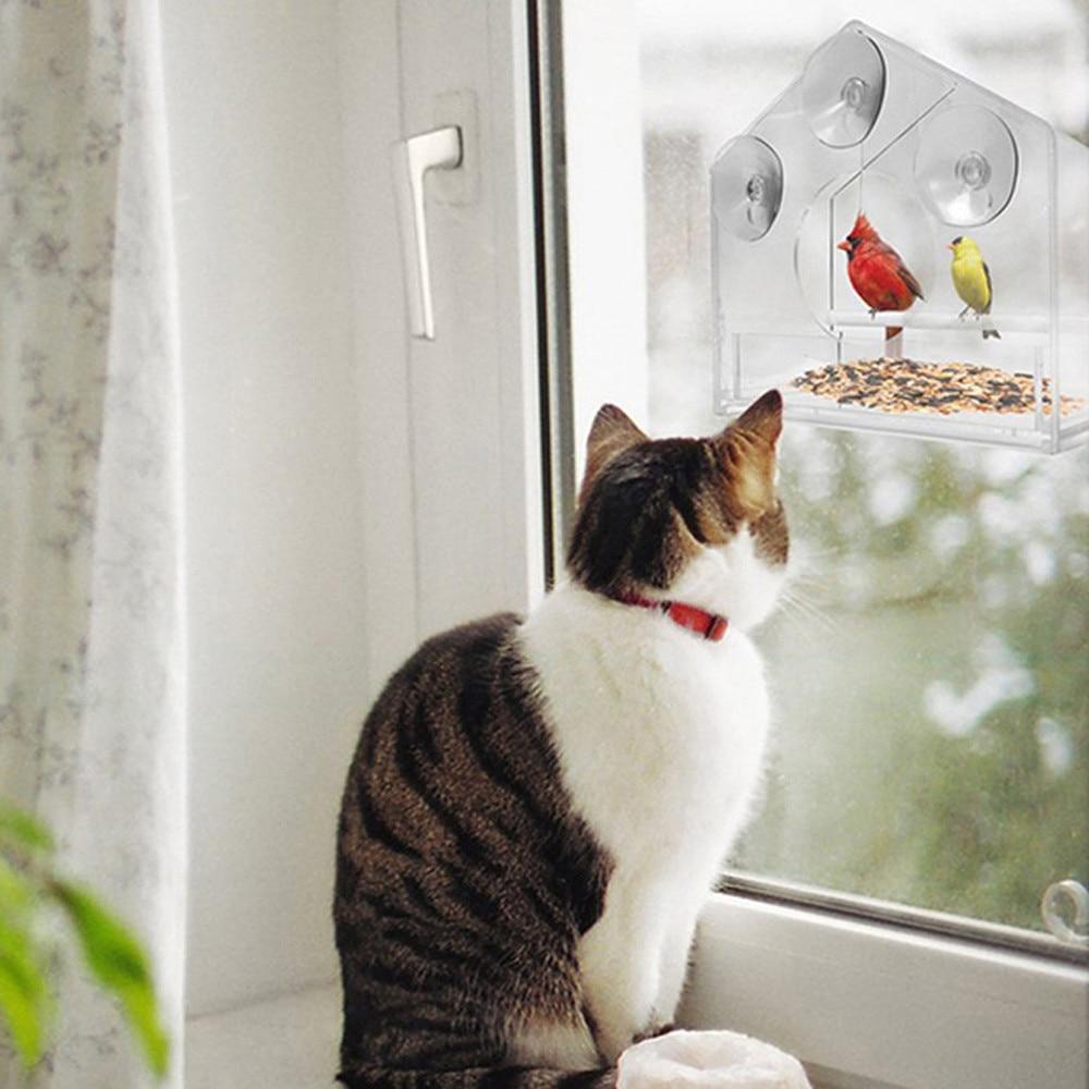 Window Bird Feeder – Clear Suction Cup Feeder for Wild Birds