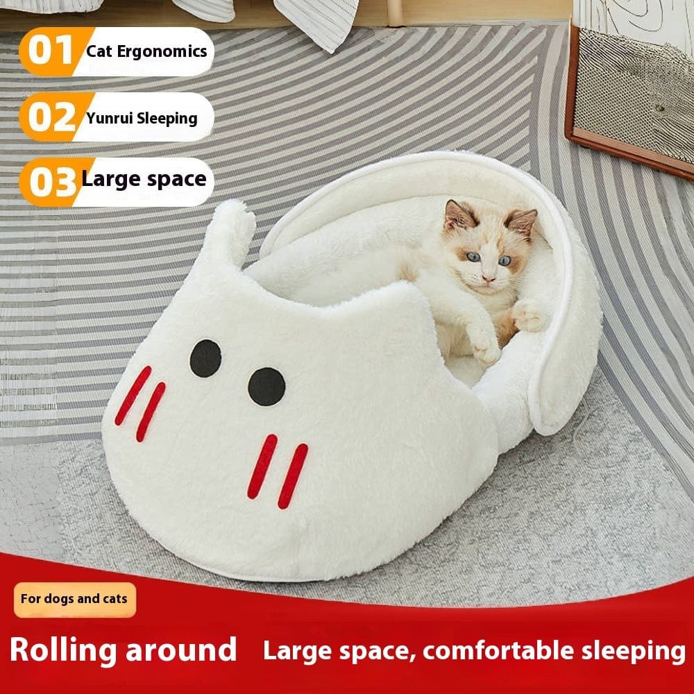 Cat Nest Bed – Cozy Slipper-Style Comfort for Cats