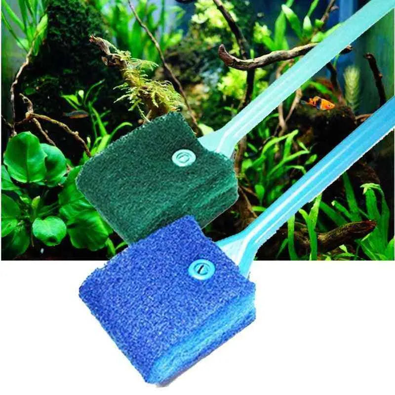 Sponge Brush for Fish Tank Glass Cleaning – Easy & Effective