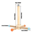 Natural Wooden Bird Perch – Chew and Rest Perch for Bird Cages