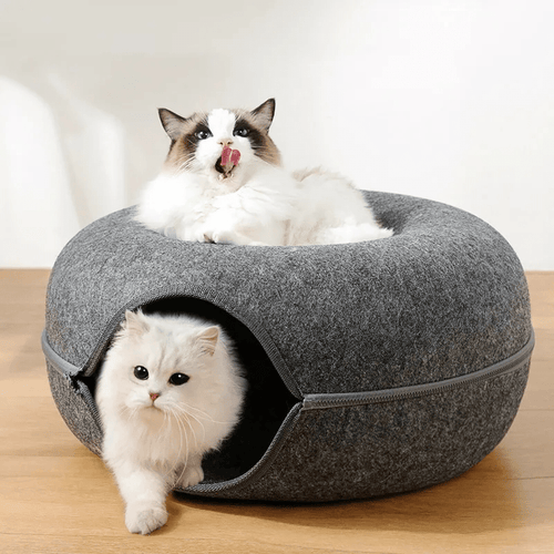 Cama Interativa Túnel para Gatos – Descanso e Diversão em Um Só Produto Túnel caminha para gatos Madrupet 