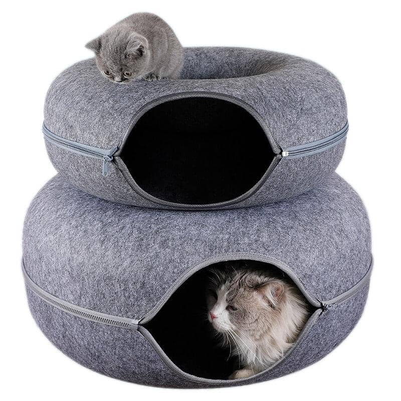 Cama Interativa Túnel para Gatos – Descanso e Diversão em Um Só Produto Túnel caminha para gatos Madrupet 