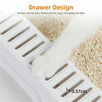 Enclosed Cat Litter Box with Odor Control and Leak-Proof Design