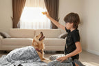 Soft Pet Blanket — Washable Fleece with Paw Print Design, 3 Sizes