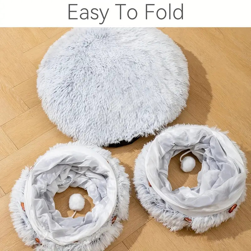 PurrTunnel – Cat Play Tunnel with Bed & Endless Fun
