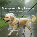 Clear Dog Raincoat with Hood