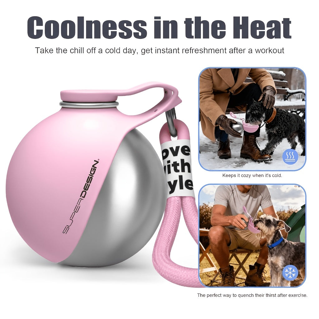 Portable Stainless Steel Pet Water Bottle