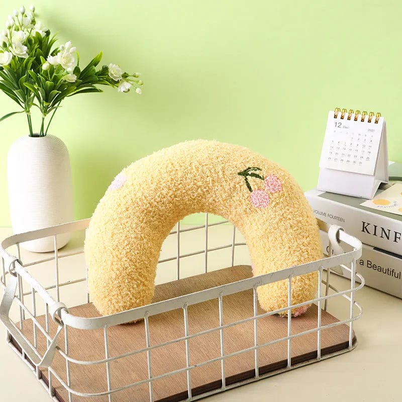 Calming Dog Pillow – Croissant-Shaped Cozy Support