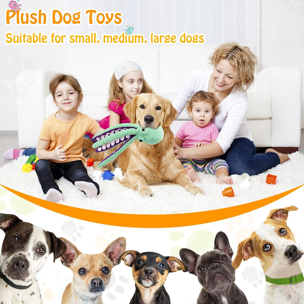 Squeaky Plush Dog Toy — Soft Plush Comfort with Built-In Squeaker