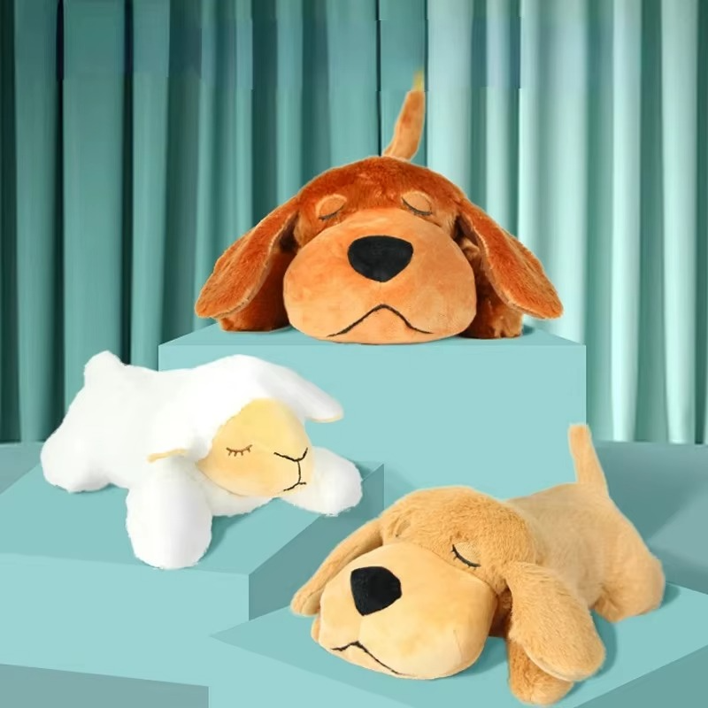 Heartbeat Puppy Plush Toy — Real-Feel Pulse & Overnight Warmth for Anxious Dogs