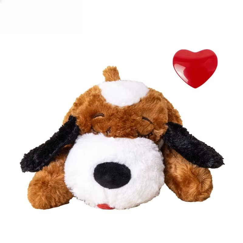 Heartbeat Puppy Plush Toy — Real-Feel Pulse & Overnight Warmth for Anxious Dogs