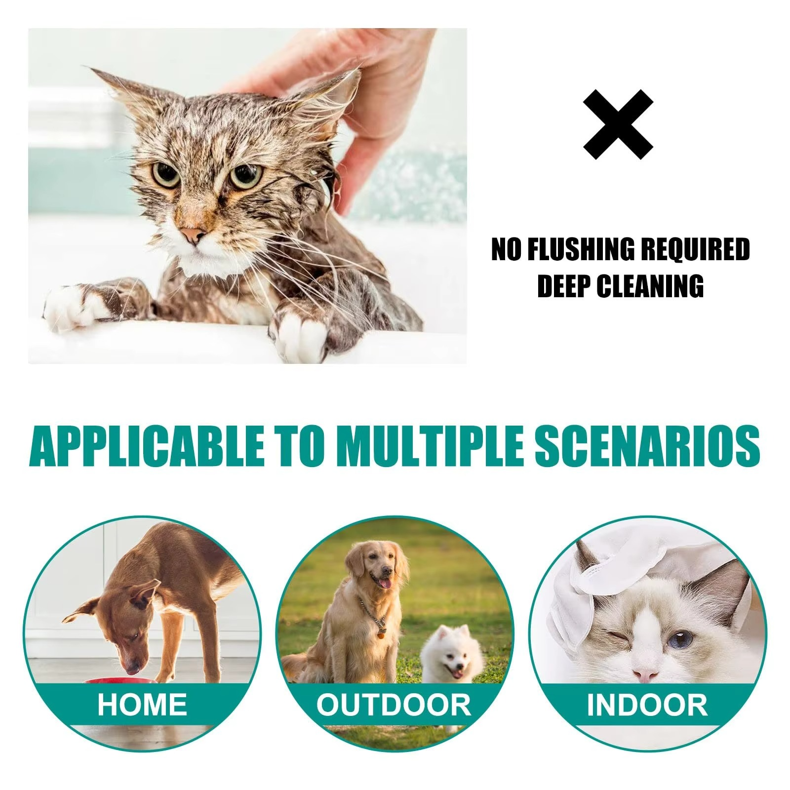 Waterless Pet Cleaning Glove — Quick Clean Without a Bath