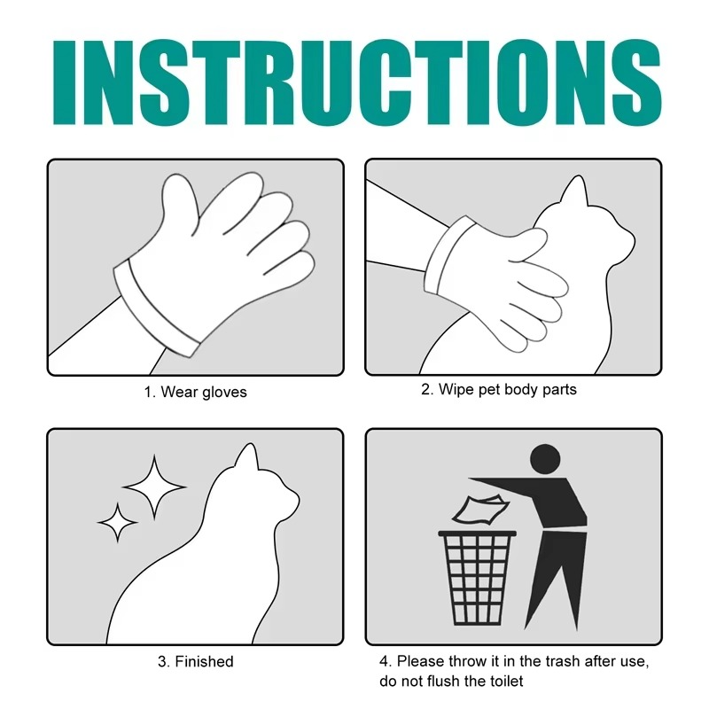 Waterless Pet Cleaning Glove — Quick Clean Without a Bath