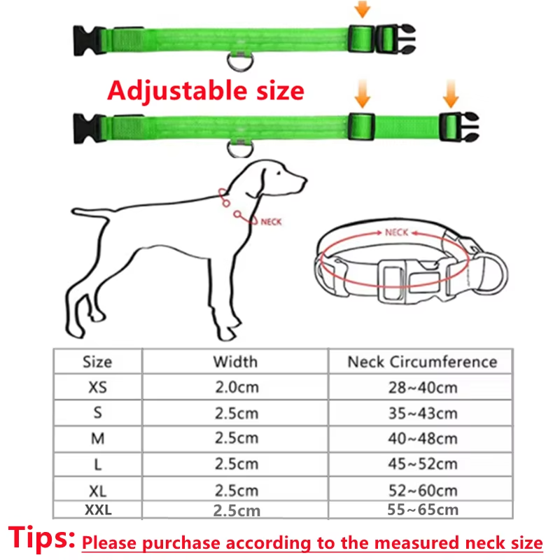 LED Pet Collar — High-Visibility Night Safety for Dogs and Cats