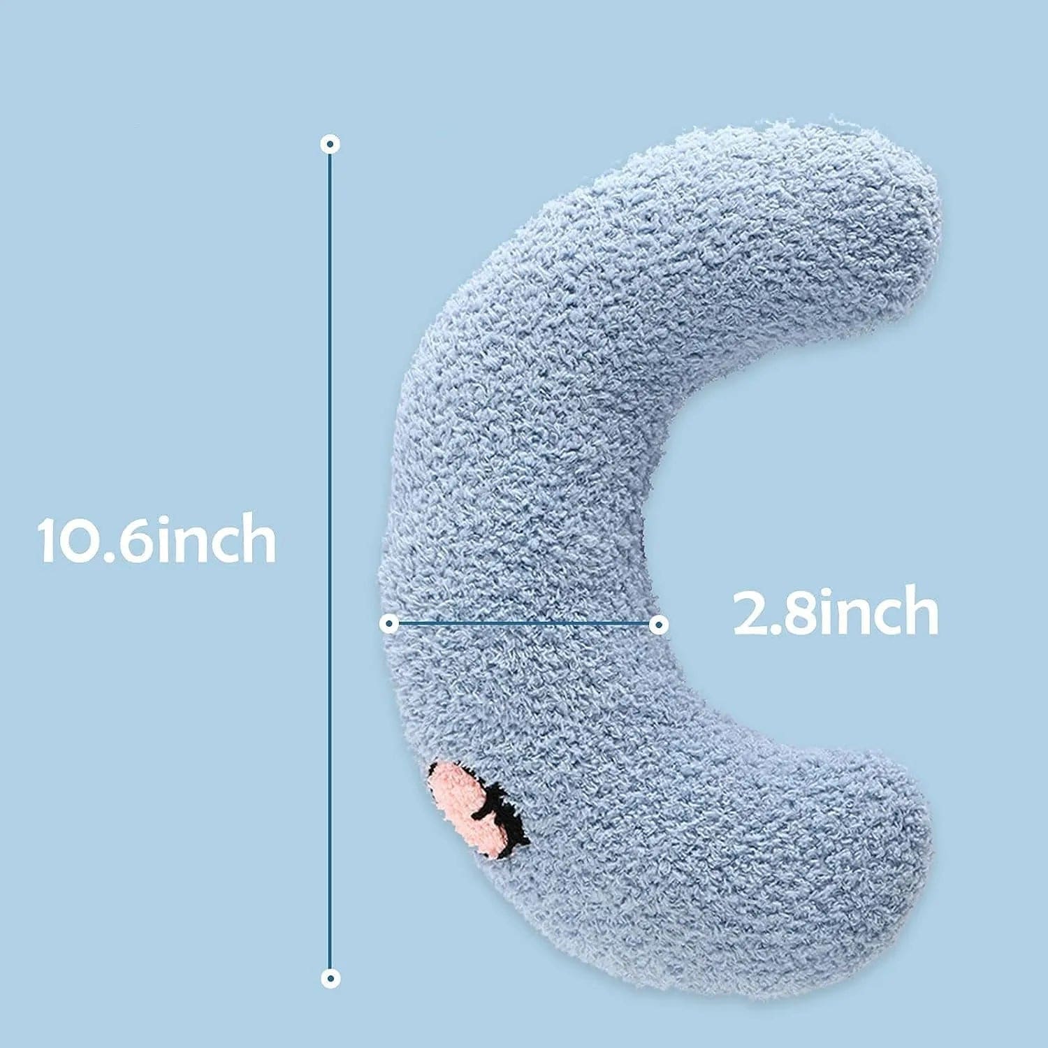 Calming Dog Pillow – Croissant-Shaped Cozy Support