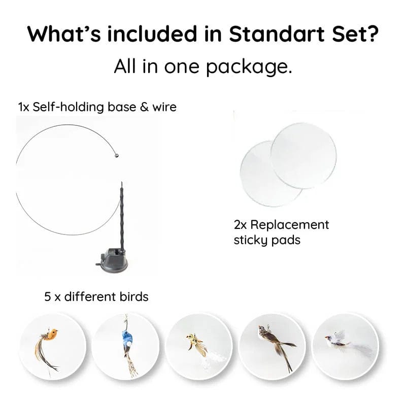 Cat Wand Toy Set – Interactive Feather and Bell Teaser Toys for Cats