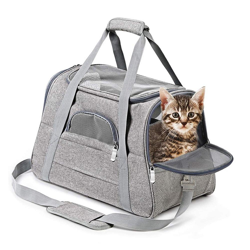 Soft-Sided Pet Carrier Bag – Lightweight Travel Carrier for Small Pets