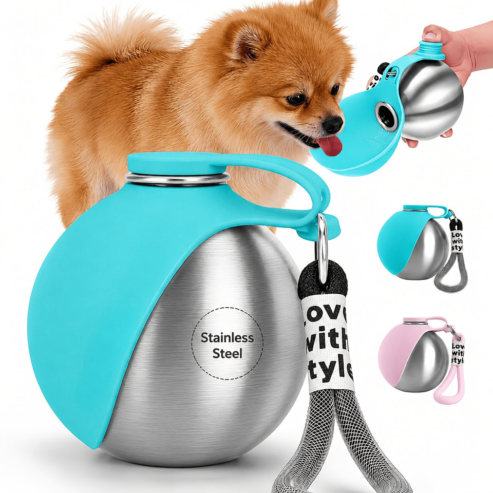 Portable Stainless Steel Pet Water Bottle