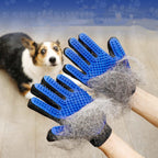 2-in-1 Pet Grooming Glove – Silicone De-Shedding Glove for Dogs and Cats