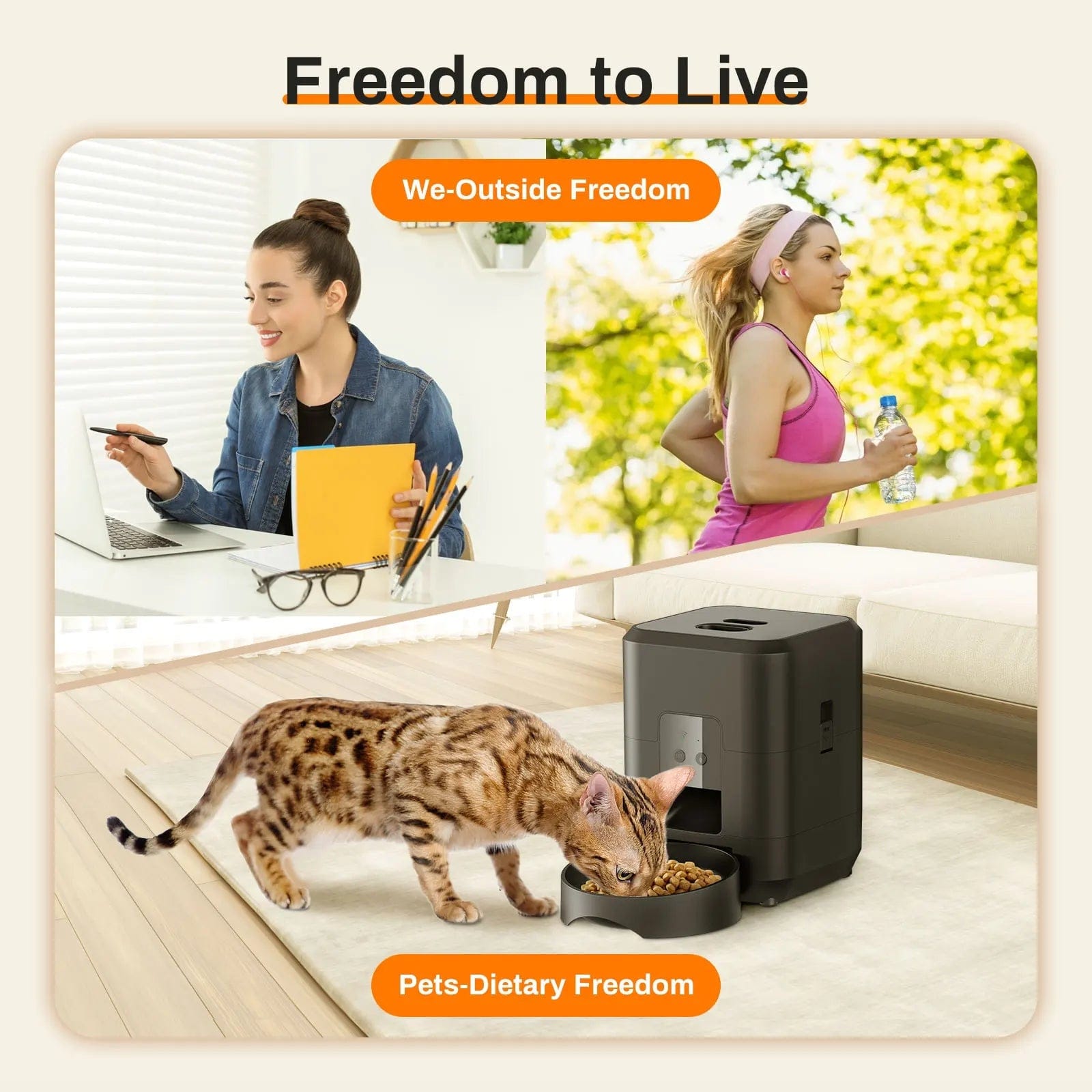 Automatic Pet Feeder – Schedule Meals & Portion Control for Healthy Pets