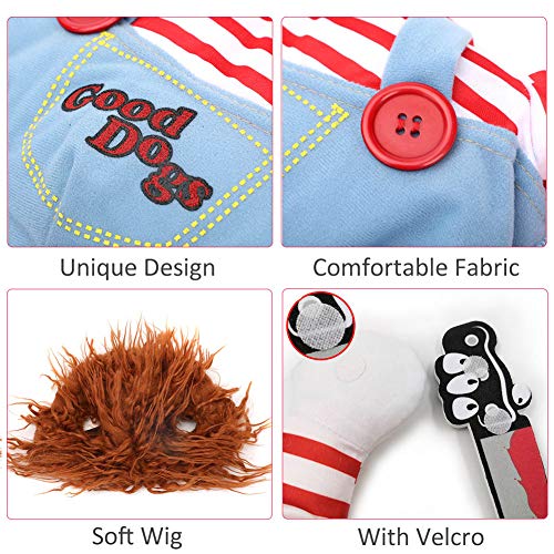 Chucky Pet Costume – Scary & Hilarious Halloween Outfit for Dogs & Cats