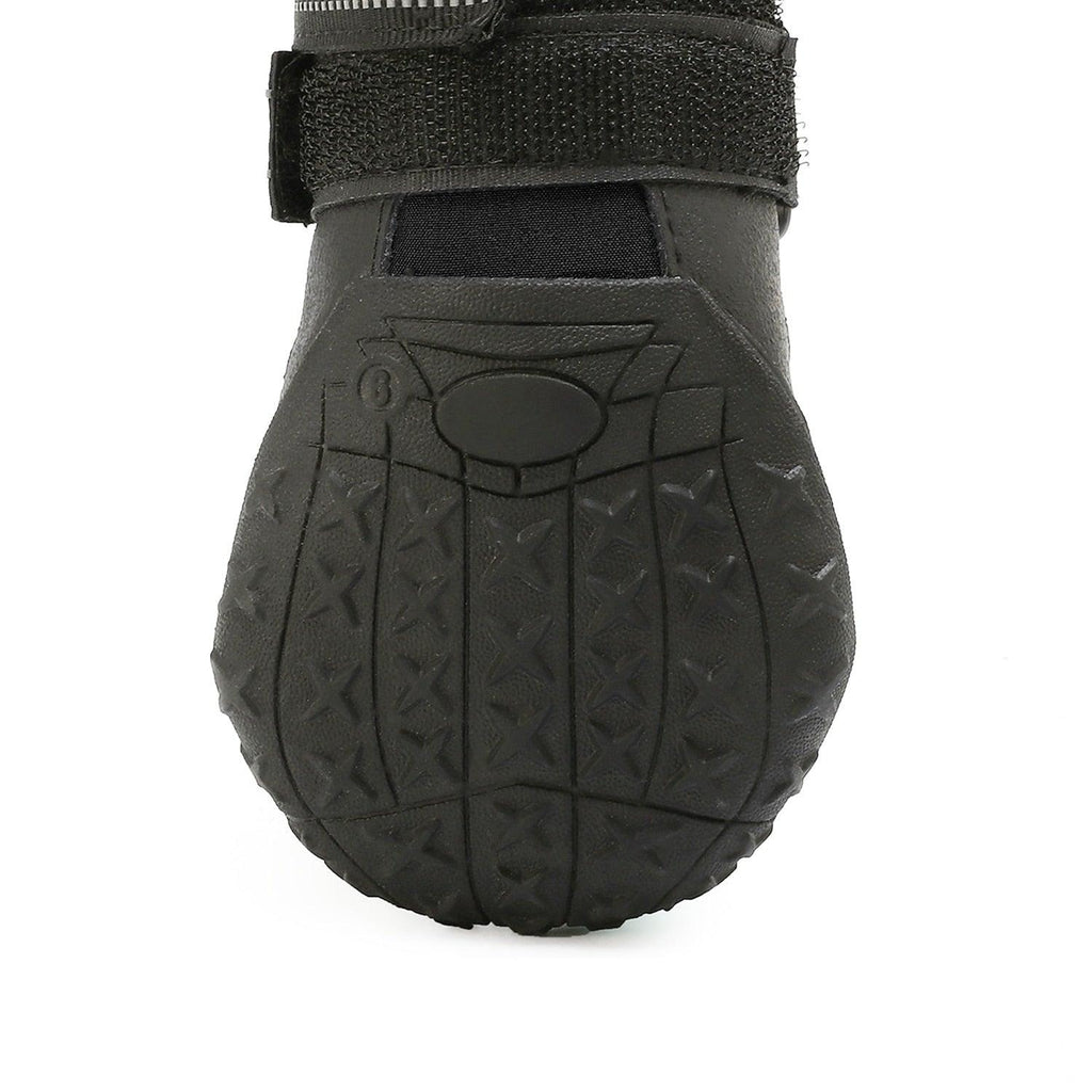 Set of four waterproof dog shoes in multiple color options